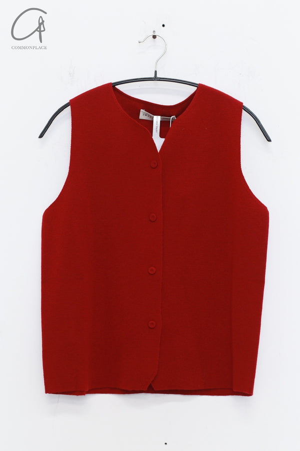 SWAYING 25 Early Spring Cardigan Vest SW-SW25PS1T09-ZAOHONG Red SW25PS1T09
